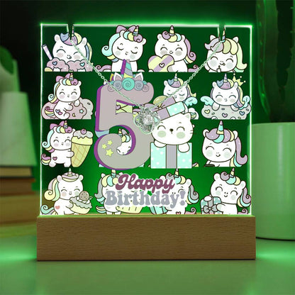 JGF Jewelry Gifts For Family Unicorn Bedroom Decor For Girls 5 Year Old Birthday Gift Ideas Necklace and Plaque for Decorations