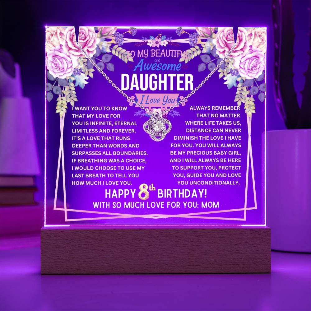 JGF Jewelry Gifts For Family Necklace For 8 Year Old Girl Birthday Daughter Granddaughter