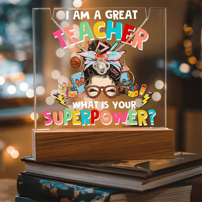 JGF Jewelry Gifts For Family Cute Decoration Gifts For Teachers Desk Women Gift Necklace