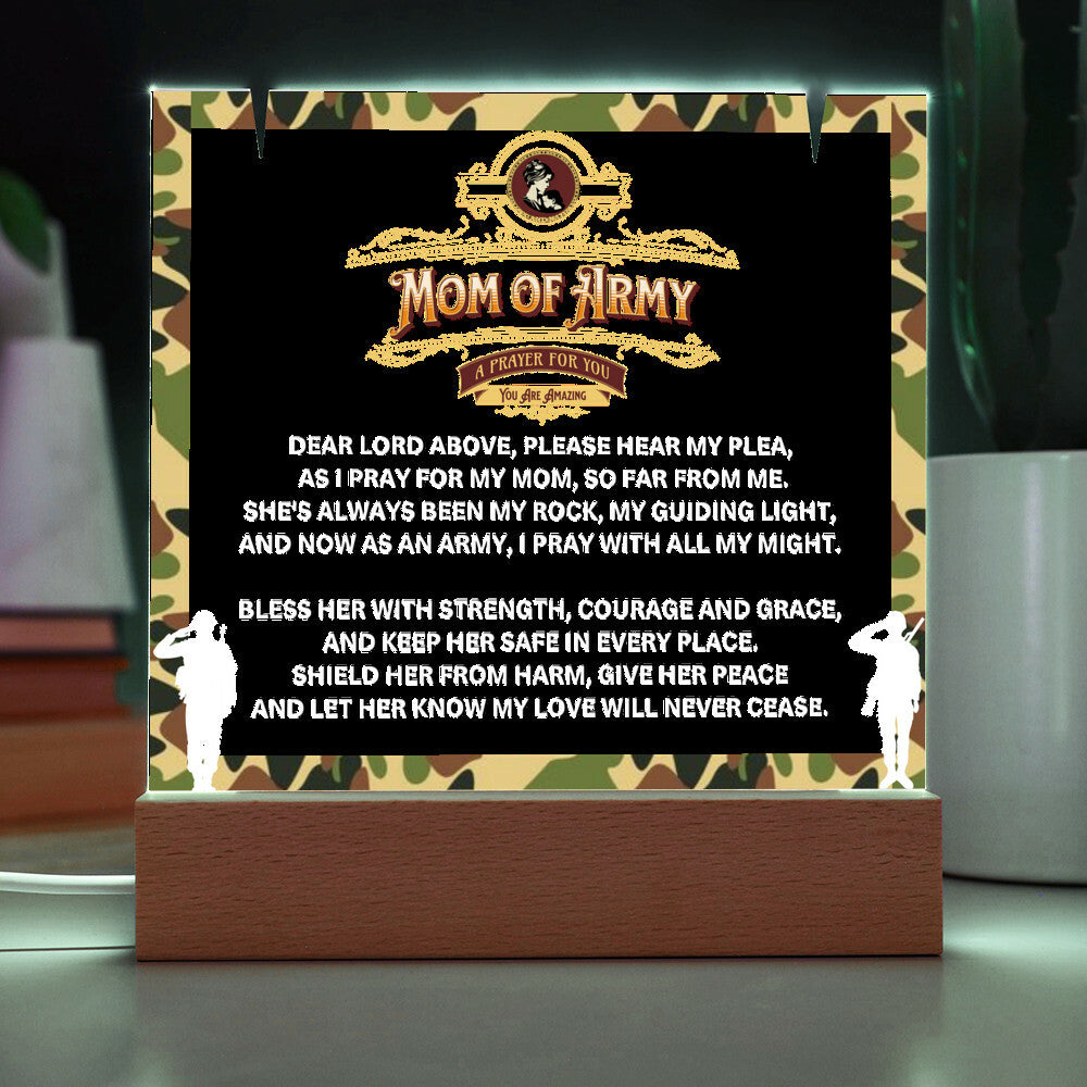 JGF Jewelry Gifts For Family Prayer For Mom of Army Military