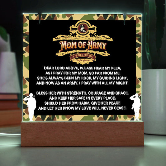 JGF Jewelry Gifts For Family Prayer For Mom of Army Military