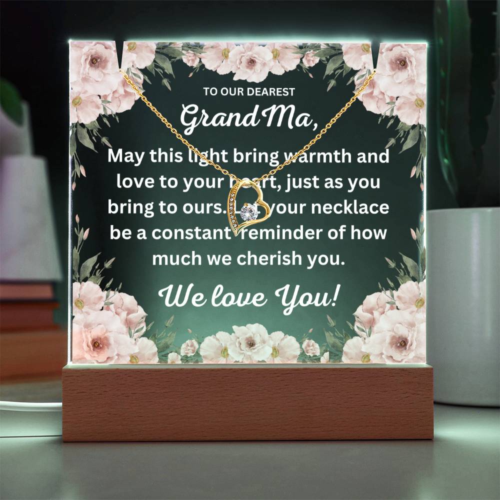 JGF Jewelry Gifts For Family New Grandma Gifts First Time From Granddaughter and Grandson