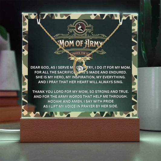 JGF Jewelry Gifts For Family Gift Ideas Prayer For Mom of Army