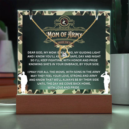 JGF Jewelry Gifts For Family Prayer For Mom of Army Gift Ideas