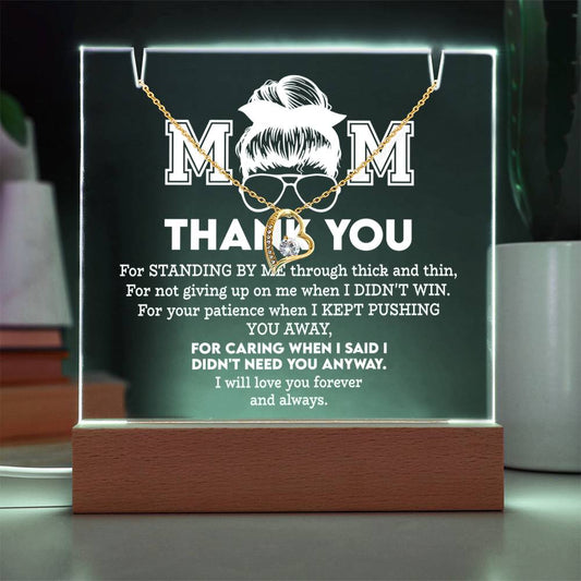 To My Mom - Thank You Necklace