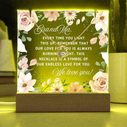 JGF Jewelry Gifts For Family Necklace Gifts For Grandma's Birthday From Granddaughter and Grandson