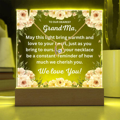 JGF Jewelry Gifts For Family New Grandma Gifts First Time From Granddaughter and Grandson