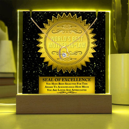 To My Mother-In-Law - Seal of Excellence Necklace