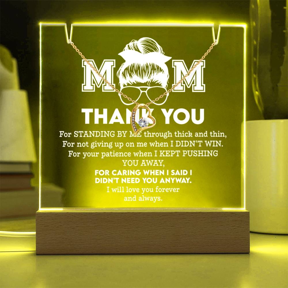 To My Mom - Thank You Necklace