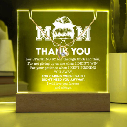 To My Mom - Thank You Necklace