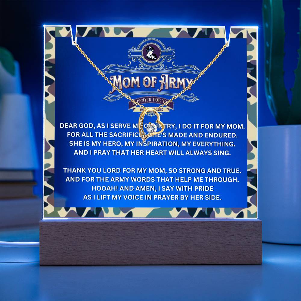 JGF Jewelry Gifts For Family Gift Ideas Prayer For Mom of Army