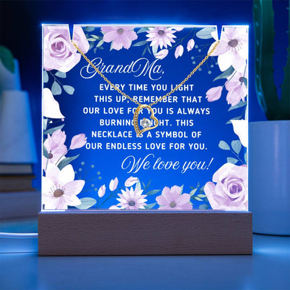 JGF Jewelry Gifts For Family Necklace Gifts For Grandma's Birthday From Granddaughter and Grandson