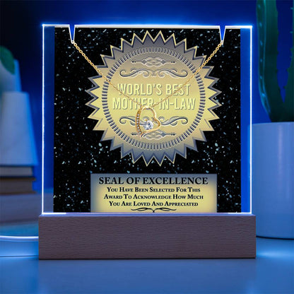 To My Mother-In-Law - Seal of Excellence Necklace