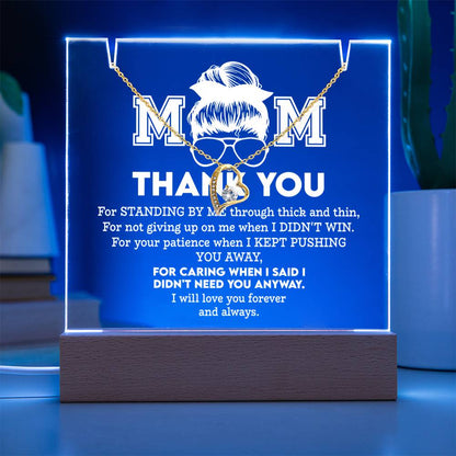 To My Mom - Thank You Necklace