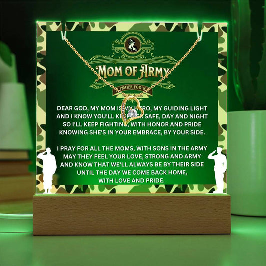 JGF Jewelry Gifts For Family Prayer For Mom of Army Gift Ideas