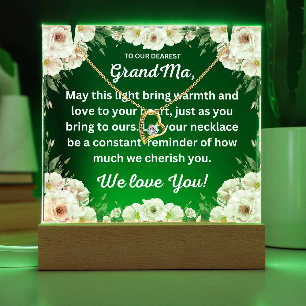 JGF Jewelry Gifts For Family New Grandma Gifts First Time From Granddaughter and Grandson