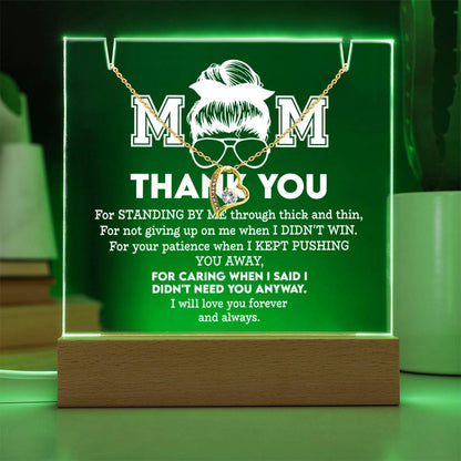 To My Mom - Thank You Necklace