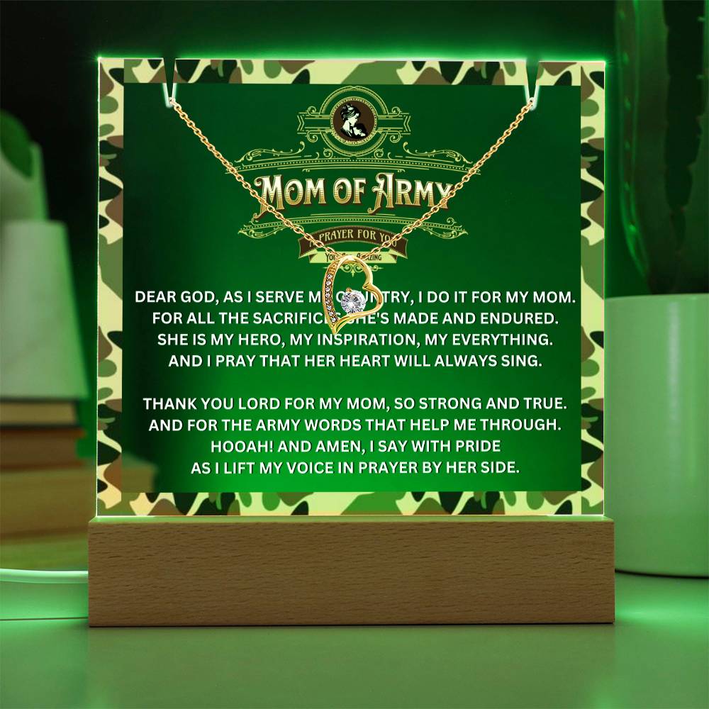 JGF Jewelry Gifts For Family Gift Ideas Prayer For Mom of Army