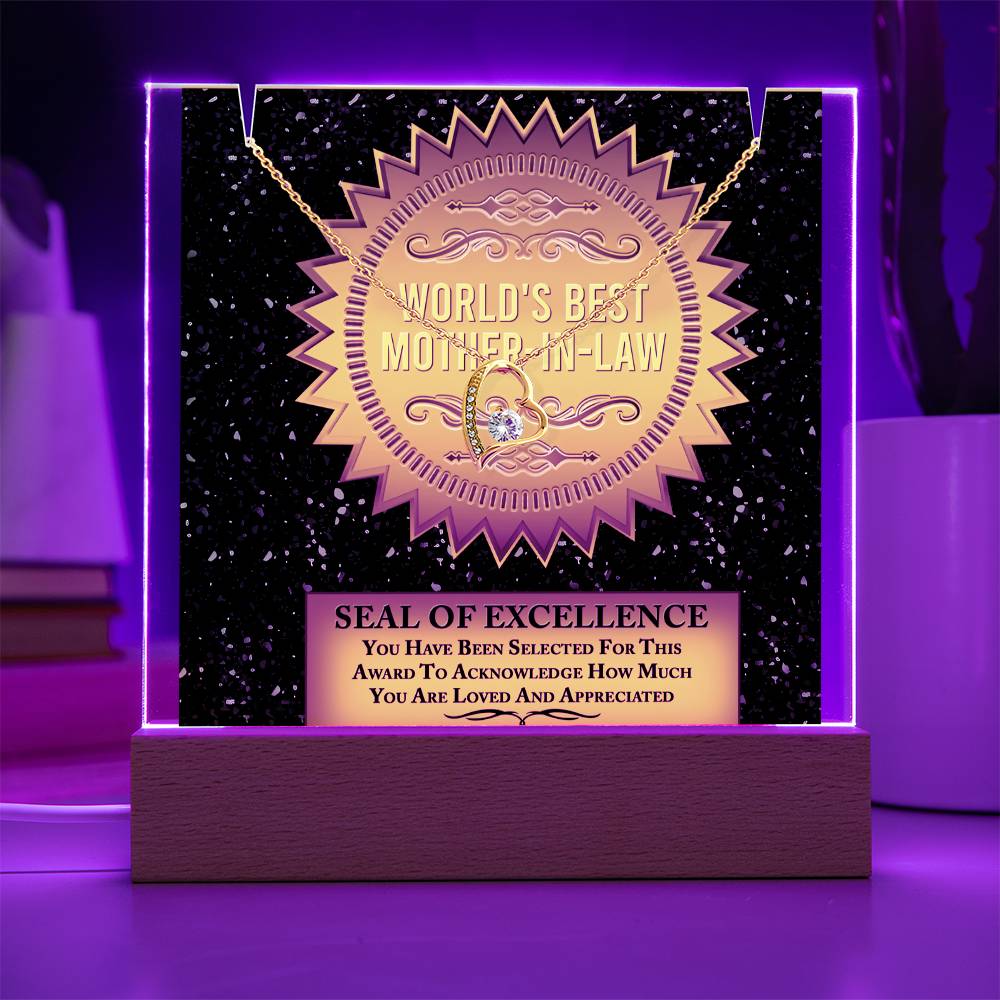To My Mother-In-Law - Seal of Excellence Necklace