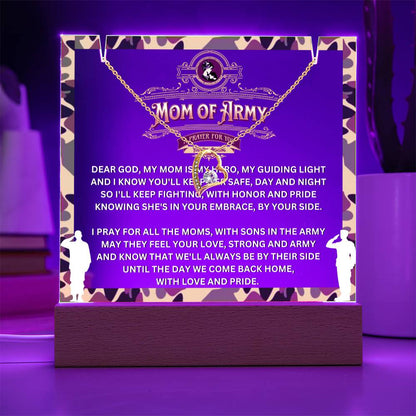 JGF Jewelry Gifts For Family Prayer For Mom of Army Gift Ideas