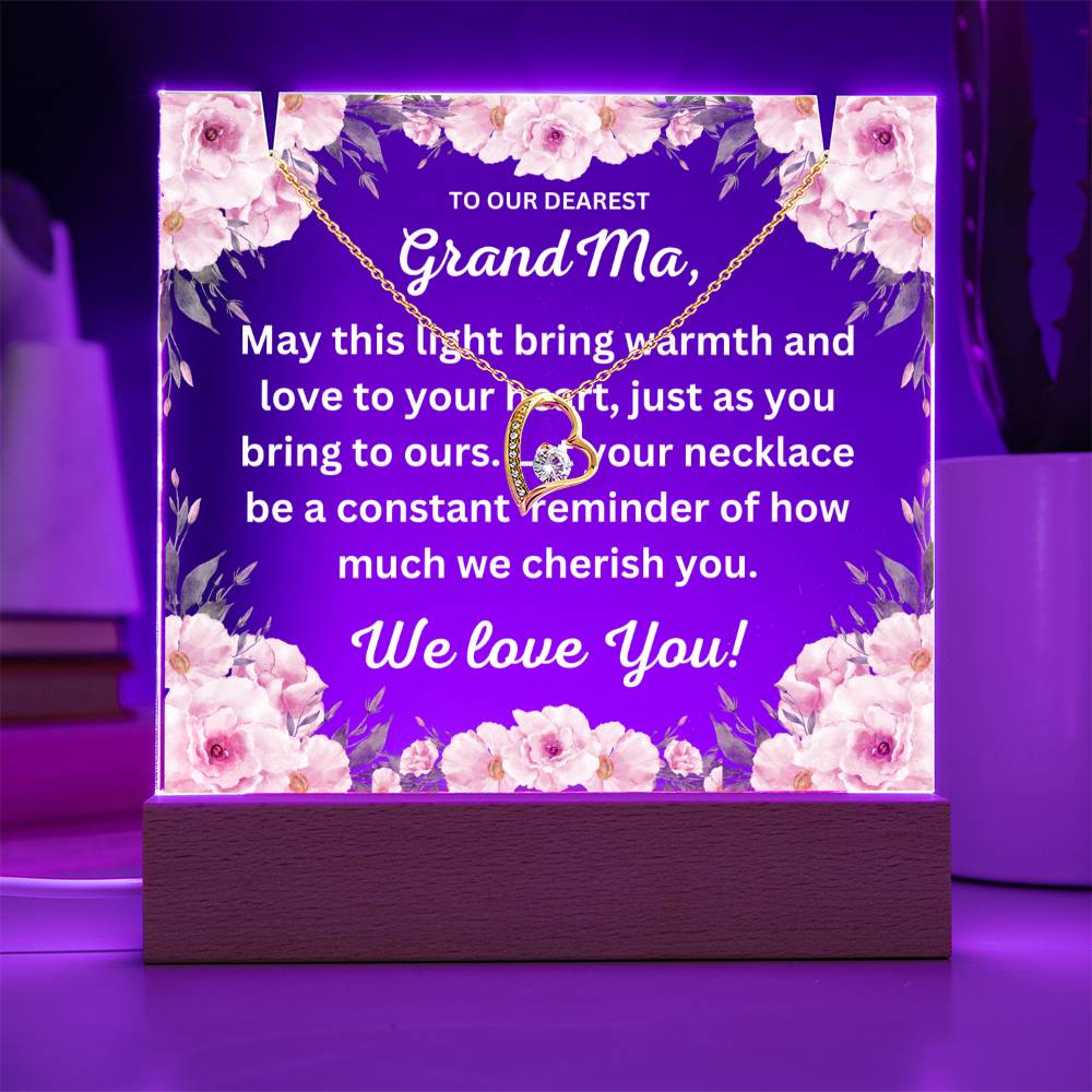 JGF Jewelry Gifts For Family New Grandma Gifts First Time From Granddaughter and Grandson