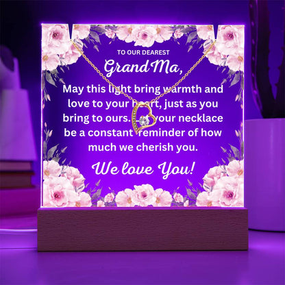 JGF Jewelry Gifts For Family New Grandma Gifts First Time From Granddaughter and Grandson