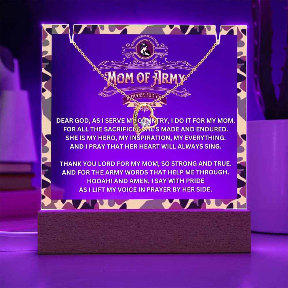 JGF Jewelry Gifts For Family Gift Ideas Prayer For Mom of Army