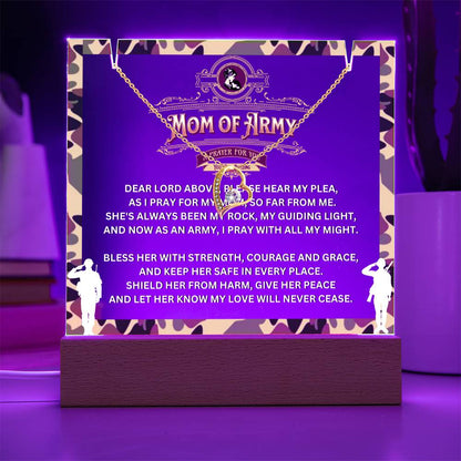 JGF Jewelry Gifts For Family Prayer For Mom of Army Military