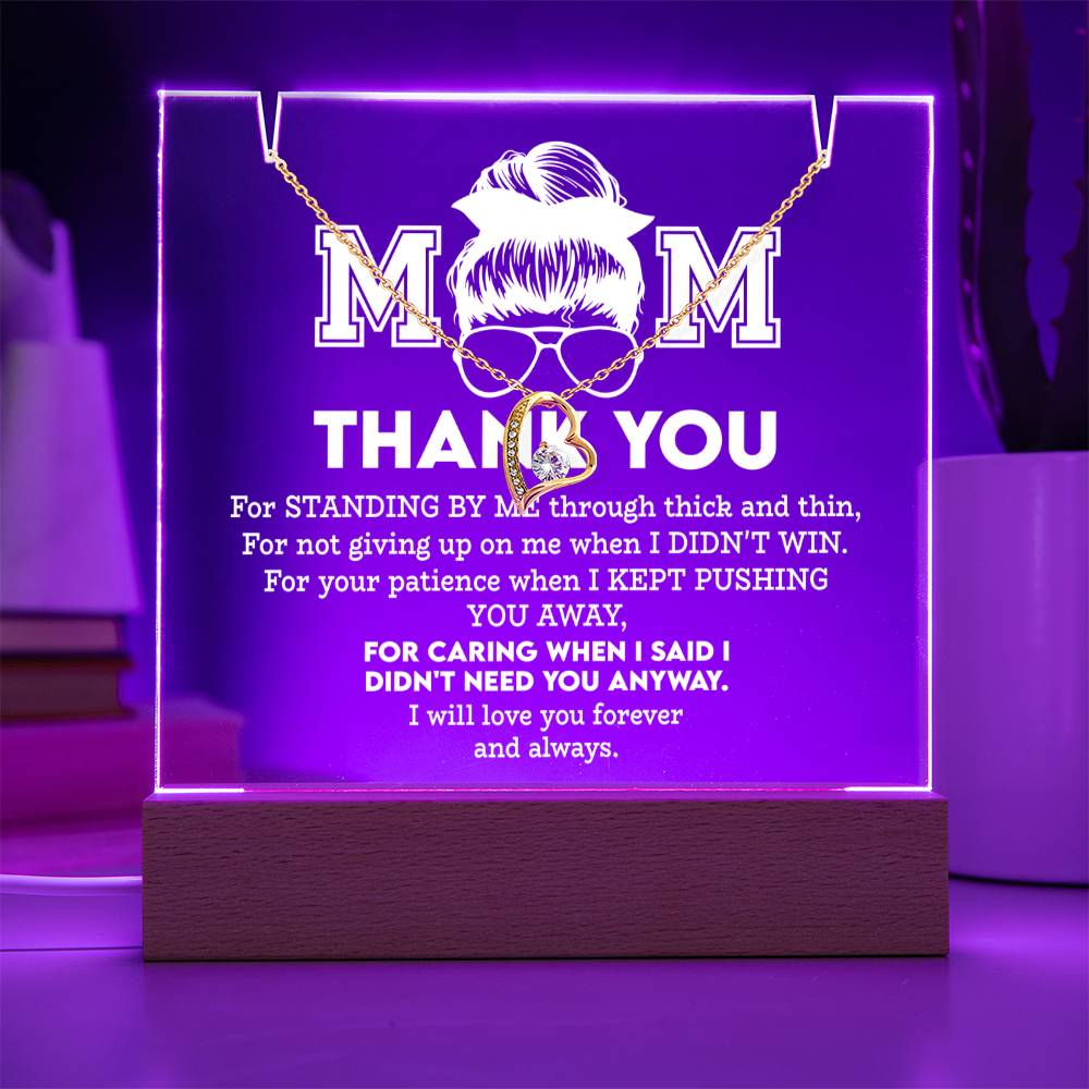 To My Mom - Thank You Necklace