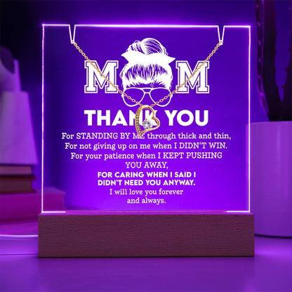 To My Mom - Thank You Necklace