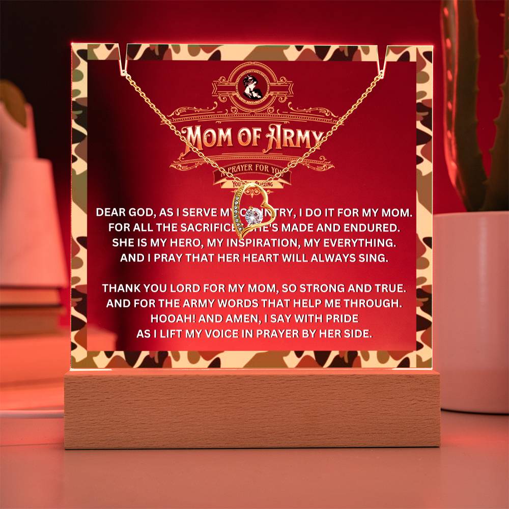 JGF Jewelry Gifts For Family Gift Ideas Prayer For Mom of Army