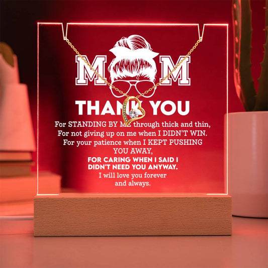 To My Mom - Thank You Necklace