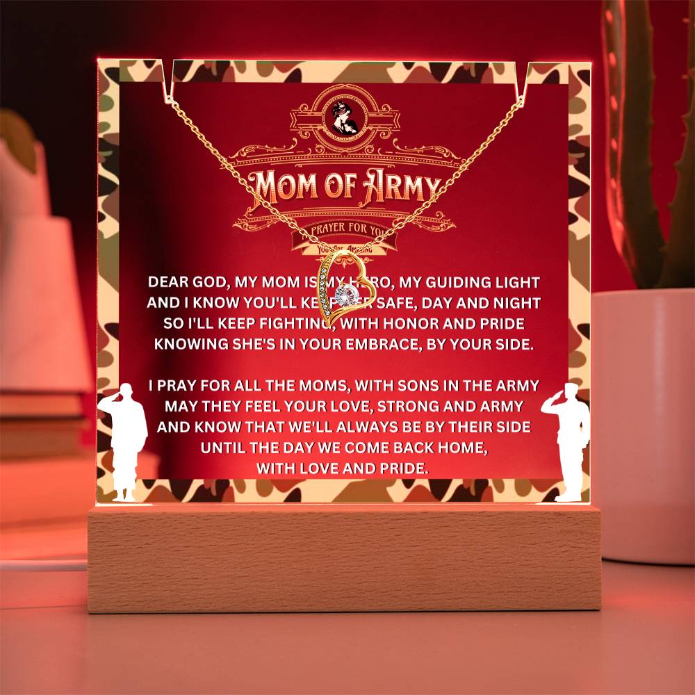 JGF Jewelry Gifts For Family Prayer For Mom of Army Gift Ideas