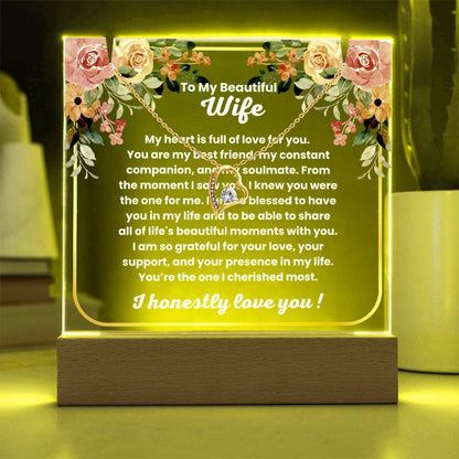 JGF Jewelry Gifts For Family Gifts For My Beautiful Wife To Say I Love You Heart Necklace From Husband