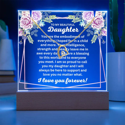 JGF Jewelry Gifts For Family To My Beautiful Daughter Necklace From Mom