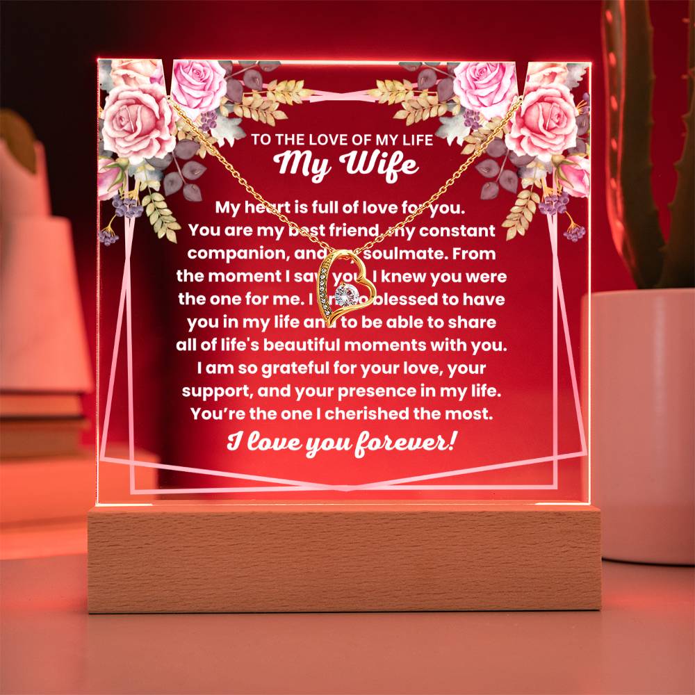 JGF Jewelry Gifts For Family Gifts For My Wife To Say I Love You From Husband Heart Necklace