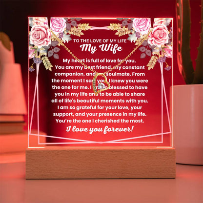 JGF Jewelry Gifts For Family Gifts For My Wife To Say I Love You From Husband Heart Necklace