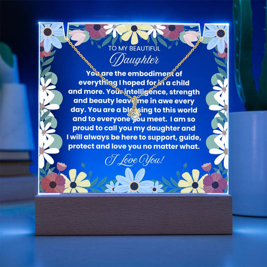 JGF Jewelry Gifts For Family To My Daughter Necklace From Mom