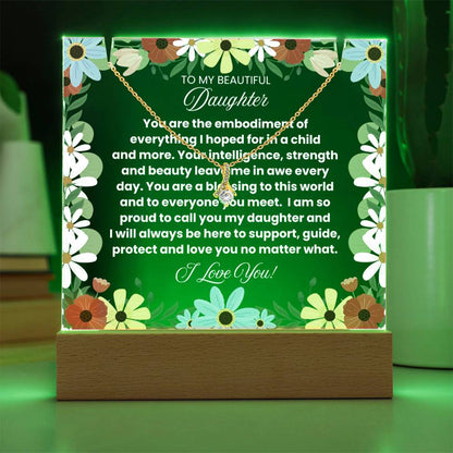 JGF Jewelry Gifts For Family To My Daughter Necklace From Mom