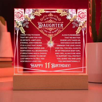 JGF Jewelry Gifts For Family Necklace for 11 Year Old Girl Birthday Daughter Jewelry Gift