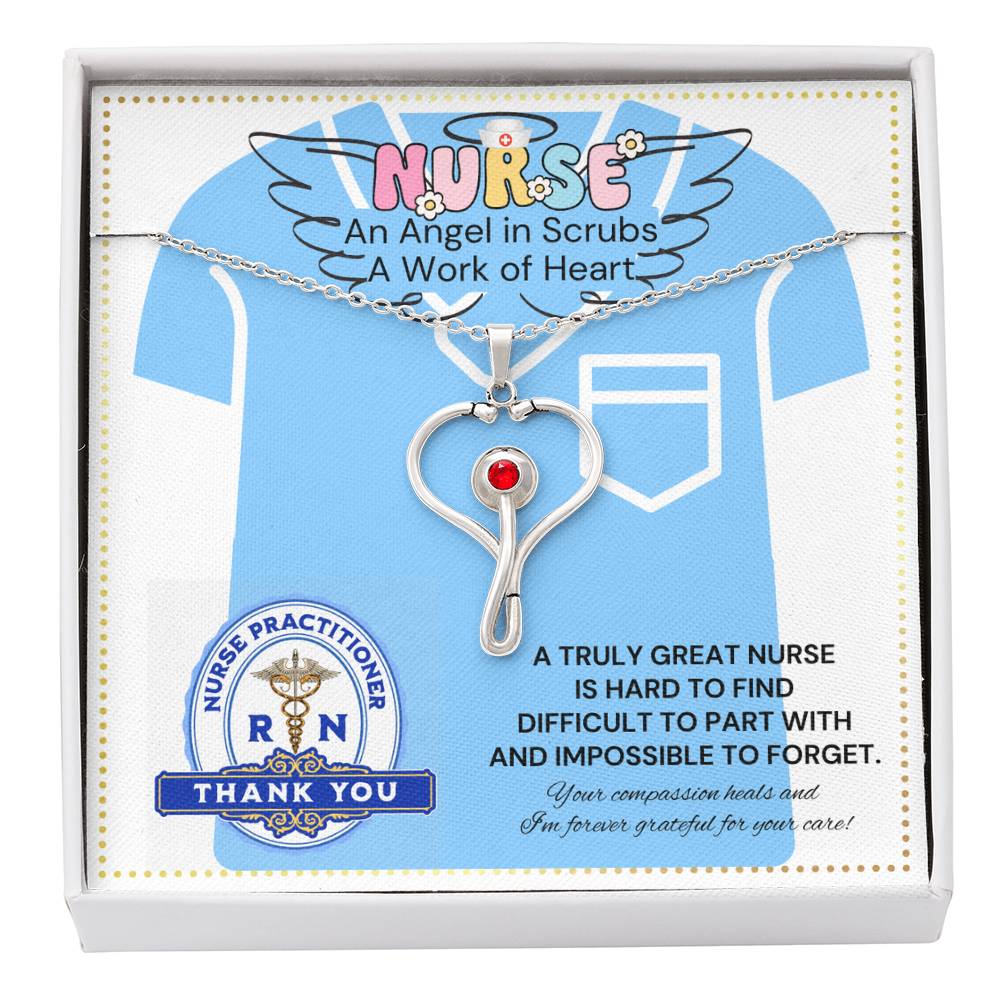 JGF Jewelry Gifts For Family Stethoscope Charm Nurse Practitioner Gifts For Women