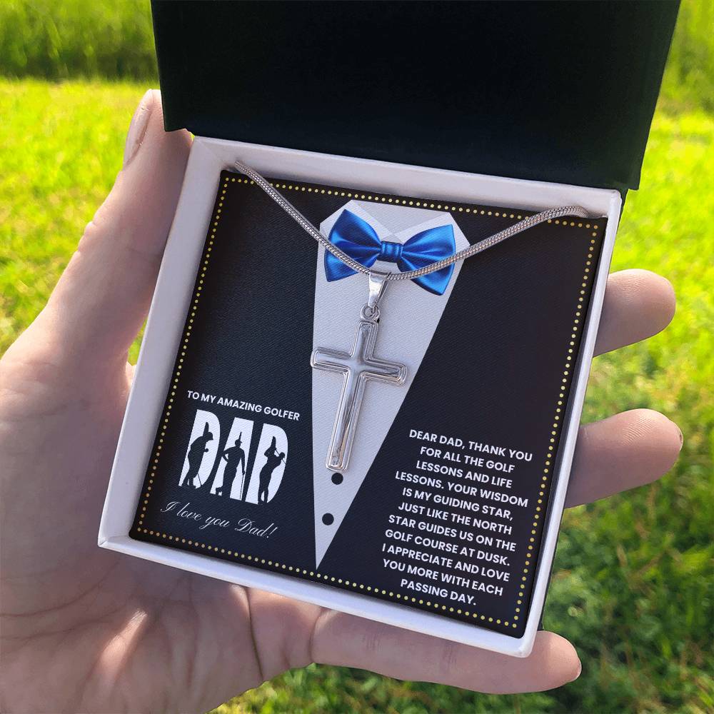 JGF Jewelry Gifts for Family Bonus Golfer Dad Fathers Card Day Gifts Golf