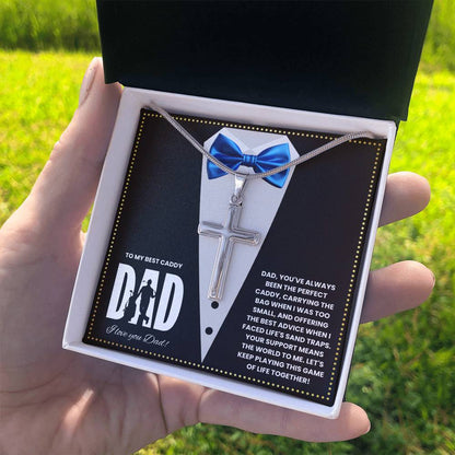 JGF Jewelry Gifts for Family Step Dad Golf Fathers Card Day Gifts Golfer