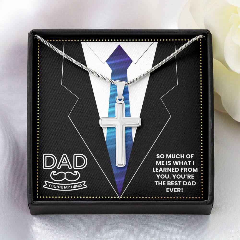 JGF Jewelry Gifts for Family New Dad Gifts After Birth Cross Necklace For Boys