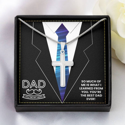 JGF Jewelry Gifts for Family New Dad Gifts After Birth Cross Necklace For Boys