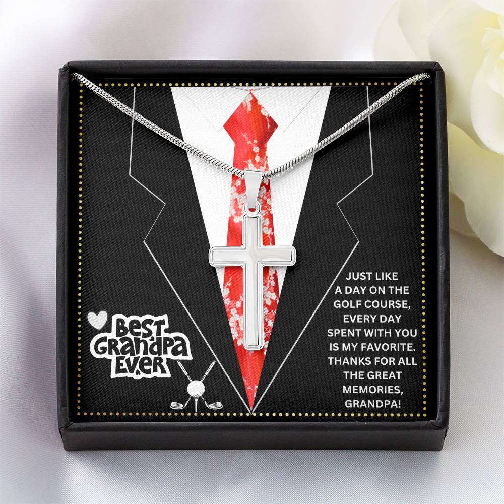 JGF Jewelry Gifts for Family Golf Gramps Birthday Card Gifts For Men From Daughter