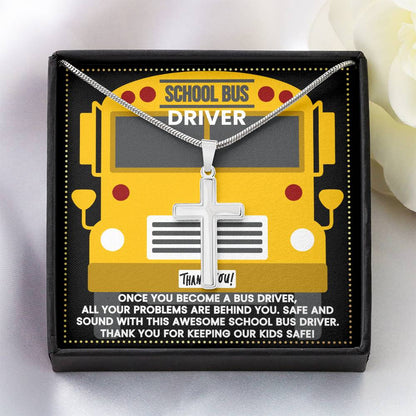 JGF Jewelry Gifts for Family School Bus Driver Appreciation Gifts For Men