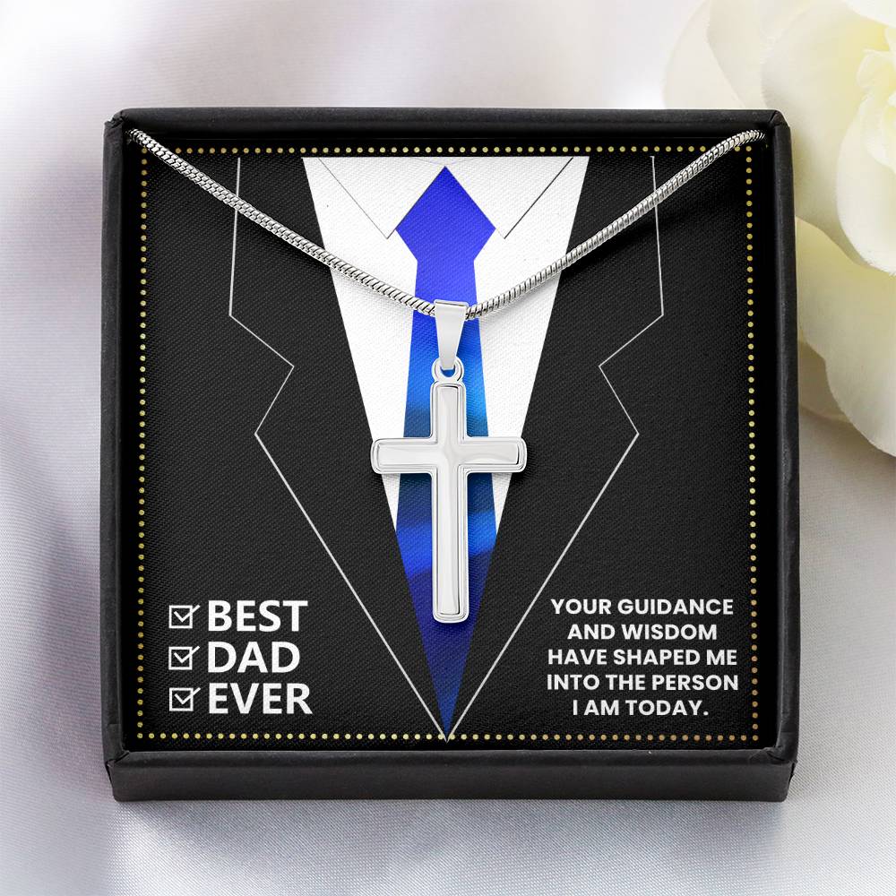 JGF Jewelry Gifts for Family Gifts for Daddy Birthday 60 Year Old Cross Necklace For Men