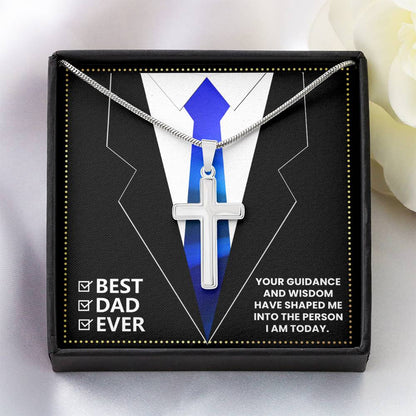 JGF Jewelry Gifts for Family Gifts for Daddy Birthday 60 Year Old Cross Necklace For Men