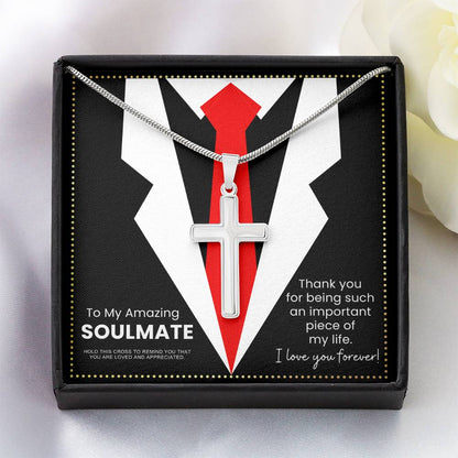 JGF Jewelry Gifts for Family Roman Catholic Crucifix Necklace For Men